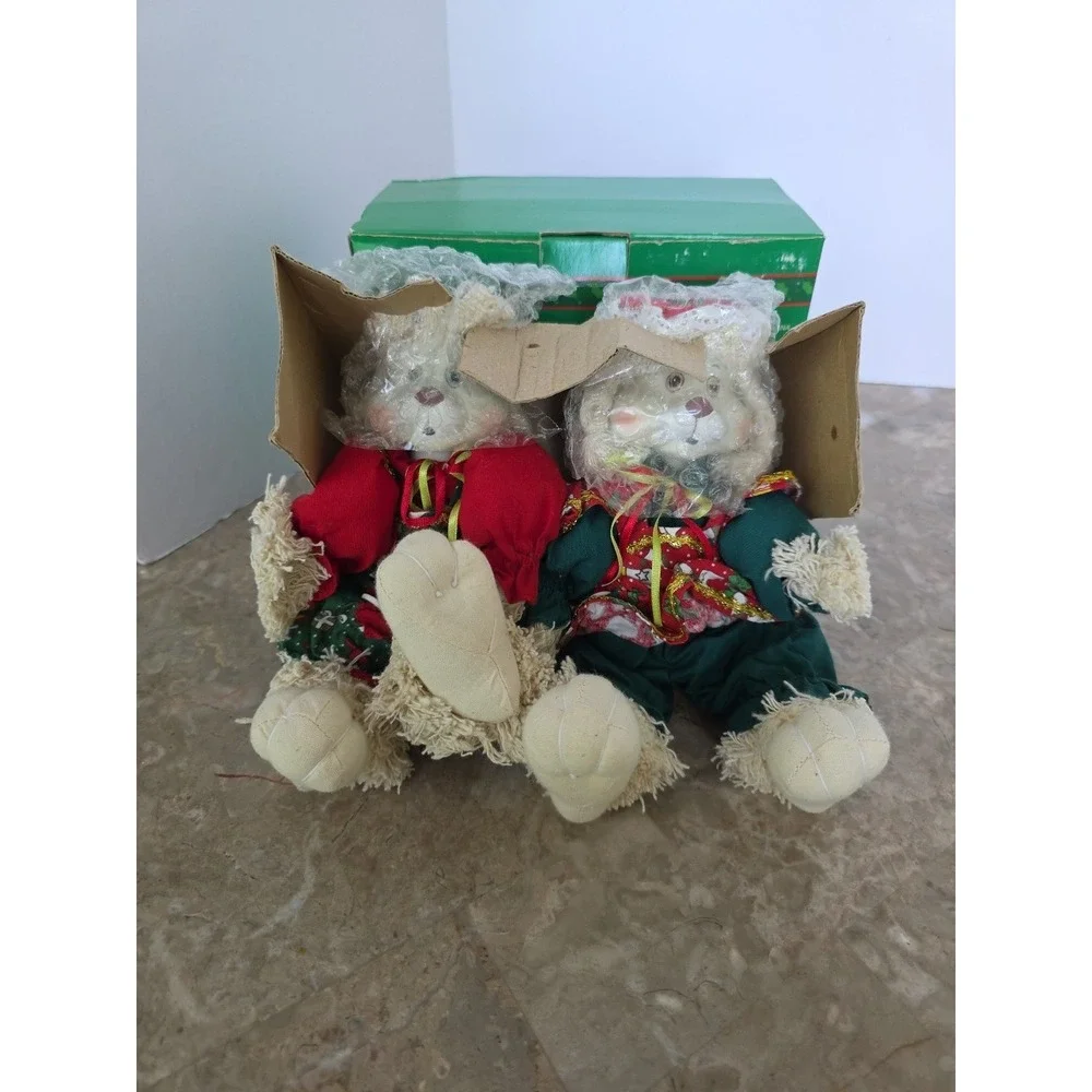 1995 House of LLoyd Christmas Around the World Hip & Hop Bunnies New In Box Vntg